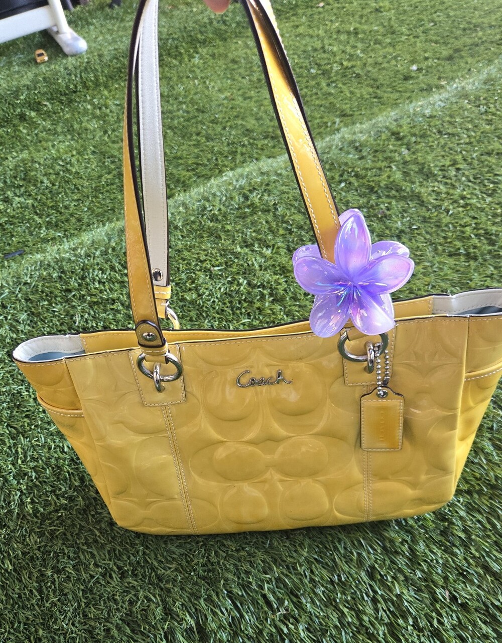 Coach Gallery Embossed Patent Leather East/West Tote (Style F17728